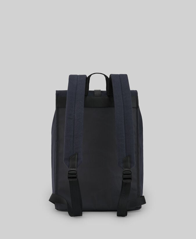 Adolfo dominguez Mochila rectangular azul marino hombre