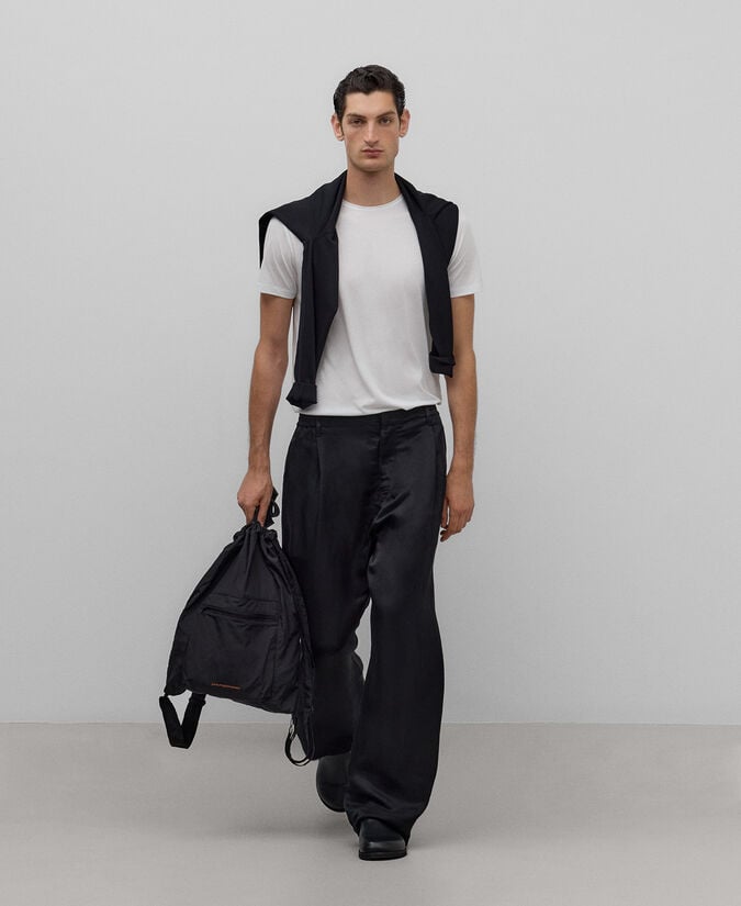Adolfo dominguez Shopper nailon negro hombre Rebajas de fin de temporada