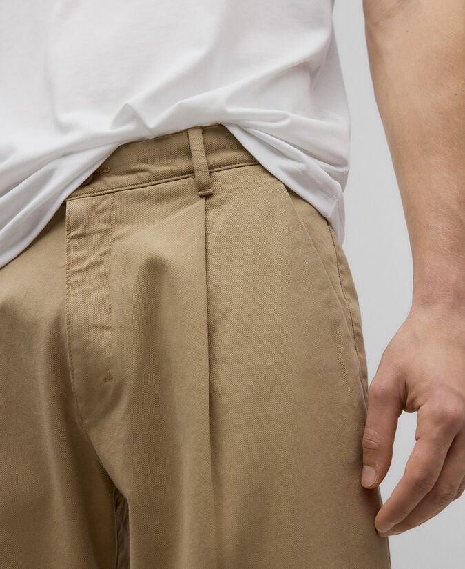 Adolfo dominguez Pantalón chino sarga de algodón hombre Rebajas