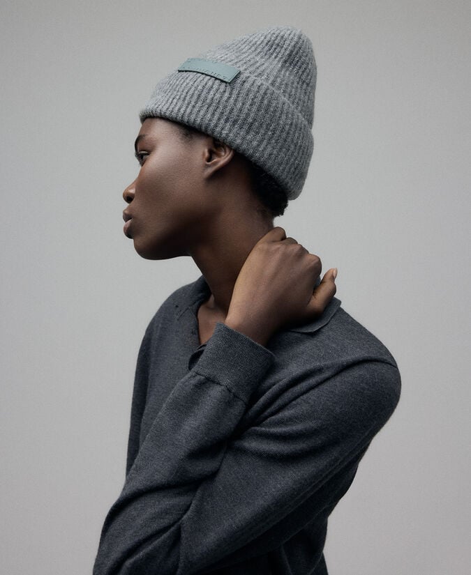 Adolfo dominguez Beanie mezcla mohair mujer Última moda