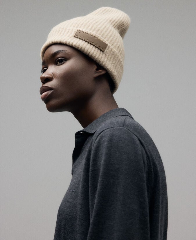 Adolfo dominguez Beanie mezcla mohair mujer Ofertas de temporada