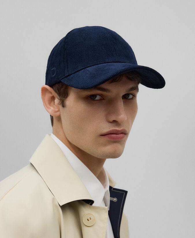 Adolfo dominguez Gorra pana azul marino hombre Tienda