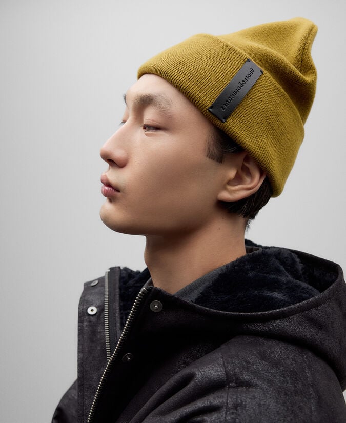 Adolfo dominguez Beanie algodón logo hombre Mejor oferta