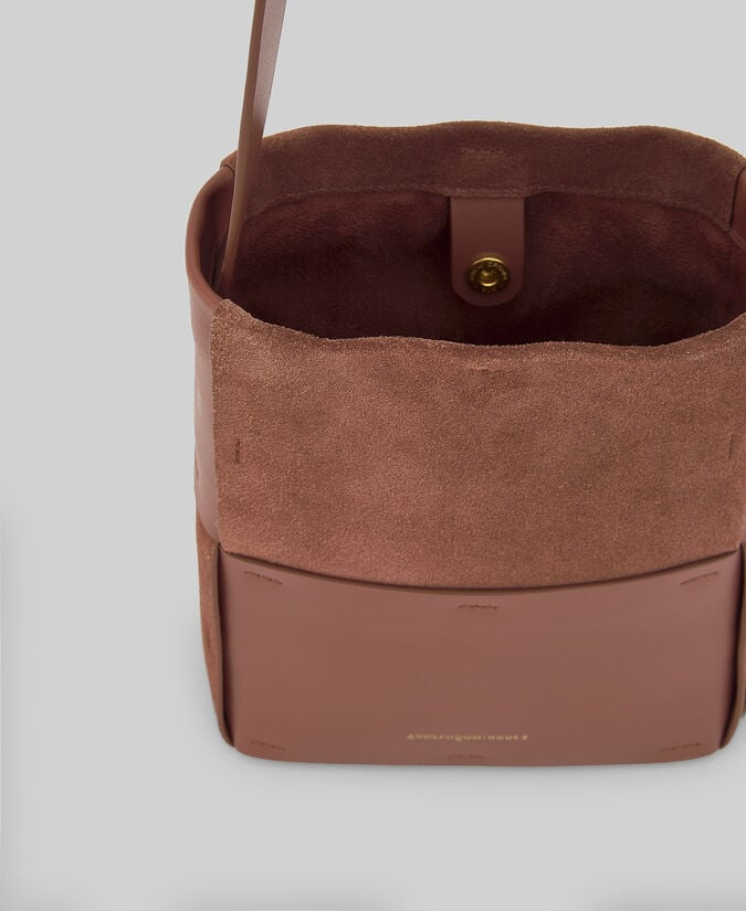 Adolfo dominguez Mini hobo trenzado piel combinada mujer Promoción por tiempo limitado