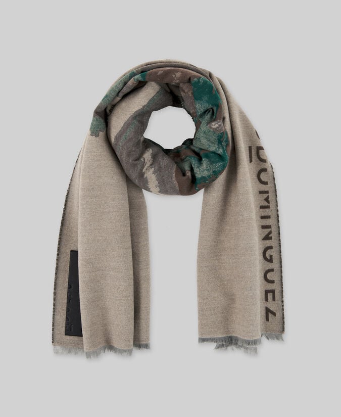 Adolfo dominguez Bufanda jacquard estampada mujer Outlet online