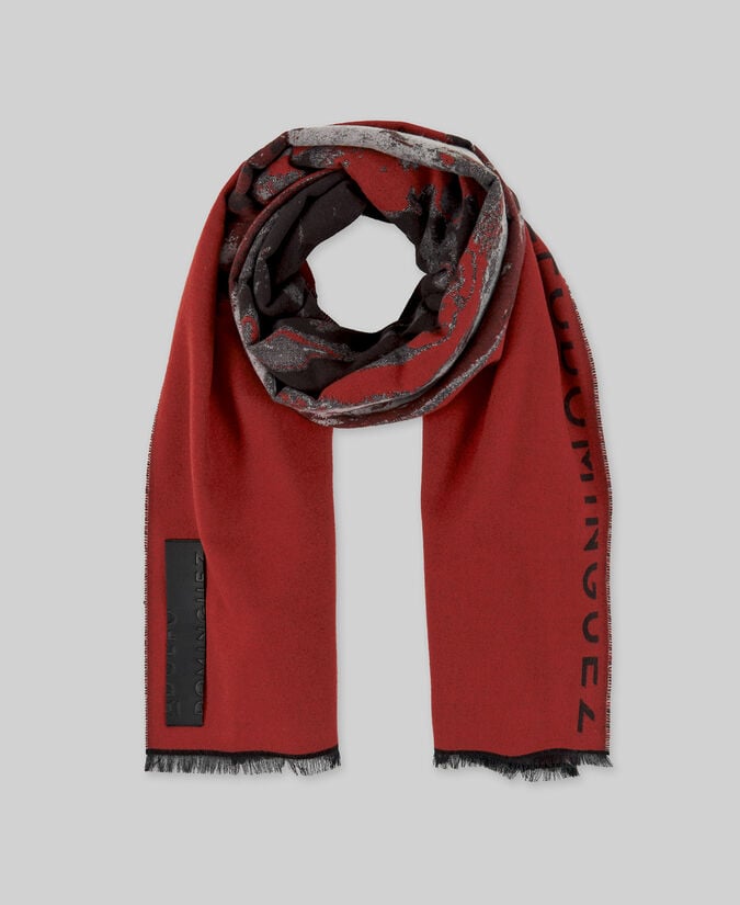 Adolfo dominguez Bufanda jacquard estampada mujer Rebajas