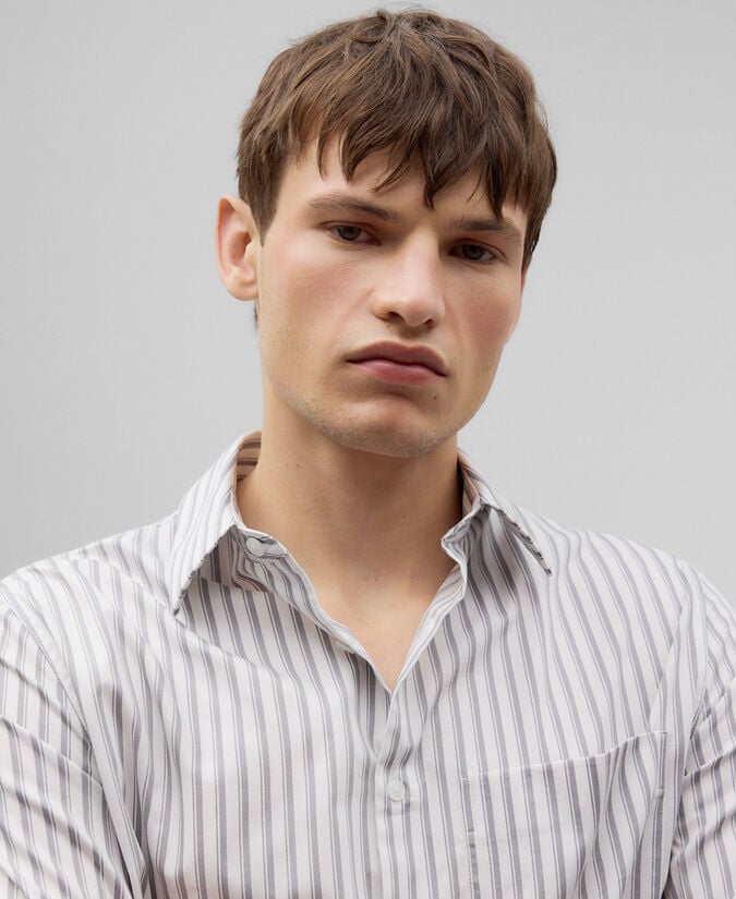 Adolfo dominguez Camisa rayas algodón hombre En oferta