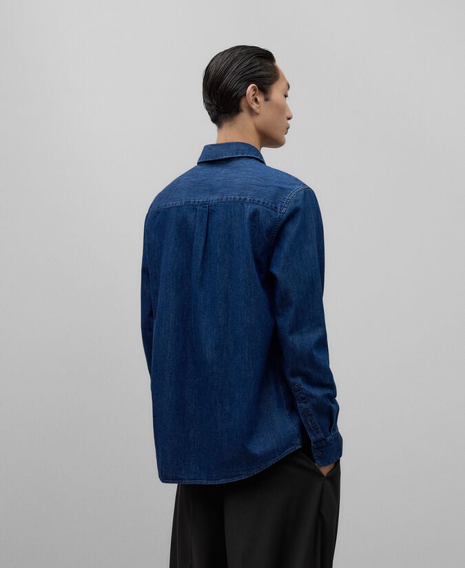Adolfo dominguez Camisa en denim de algodón hombre Tienda