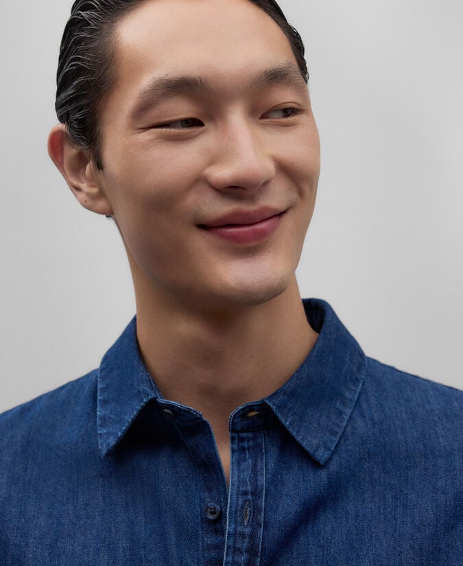 Adolfo dominguez Camisa en denim de algodón hombre Tienda