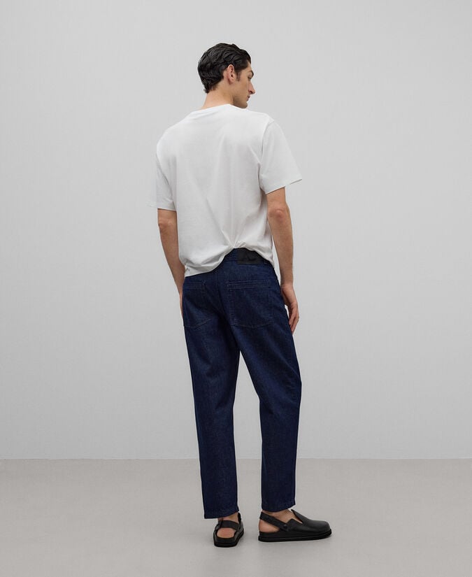 Adolfo dominguez Pantalón denim algodón carrot fit hombre Tienda