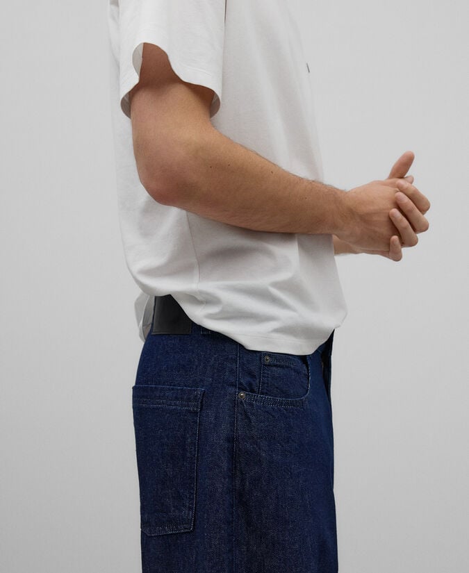 Adolfo dominguez Pantalón denim algodón carrot fit hombre Tienda
