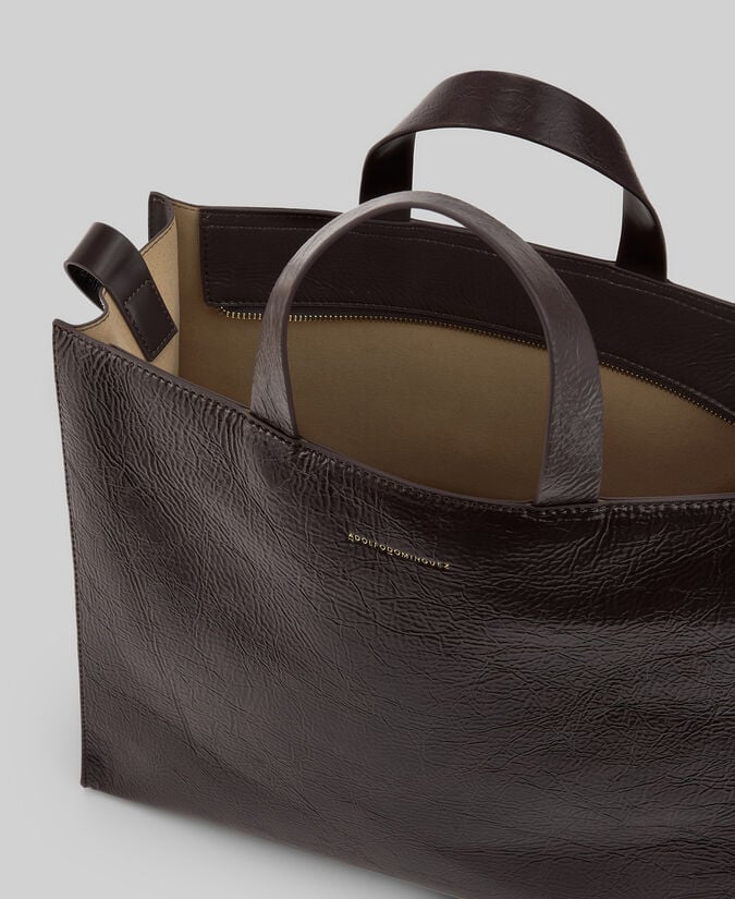 Adolfo dominguez Shopper grande craquelado mujer Envío gratis