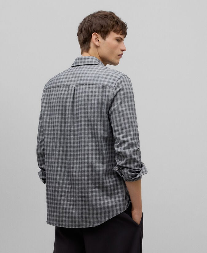 Adolfo dominguez Camisa cuadros franela hombre Ofertas de temporada