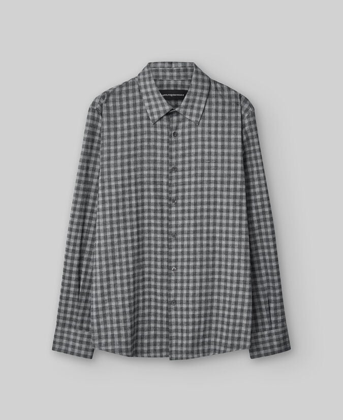 Adolfo dominguez Camisa cuadros franela hombre Ofertas de temporada