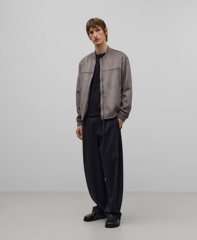 Adolfo dominguez Bomber cremallera frontal hombre Ofertas especiales