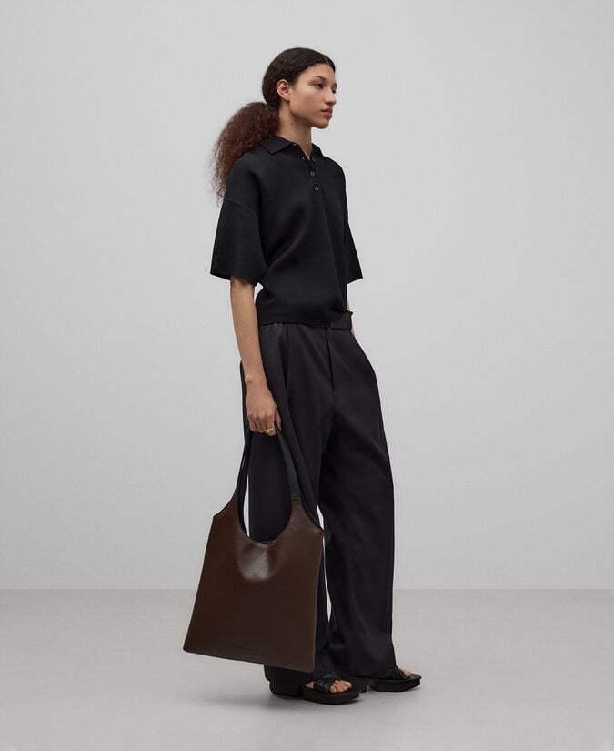 Adolfo dominguez Shopper vertical Piel No Piel mujer En línea