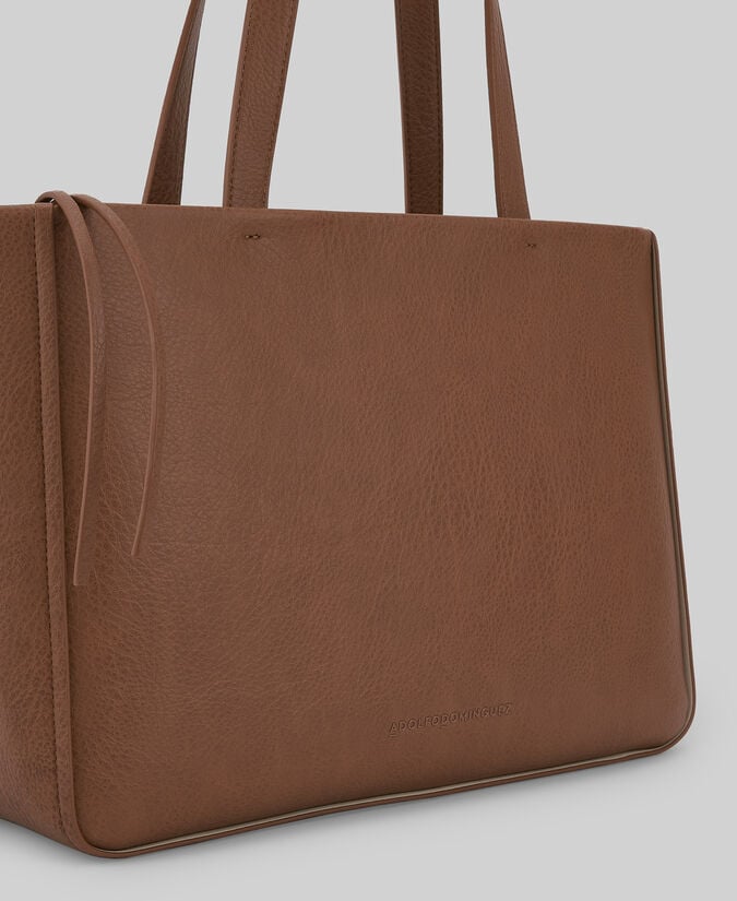 Adolfo dominguez Shopper grande Piel no Piel mujer Venta caliente