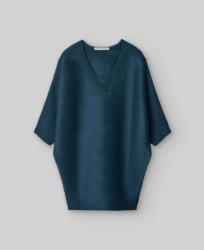 Adolfo dominguez Top cuello pico tejido plisado mujer Rebajas top