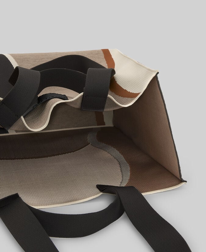 Adolfo dominguez Maxi shopper en punto estampado mujer Precio ultrabajo