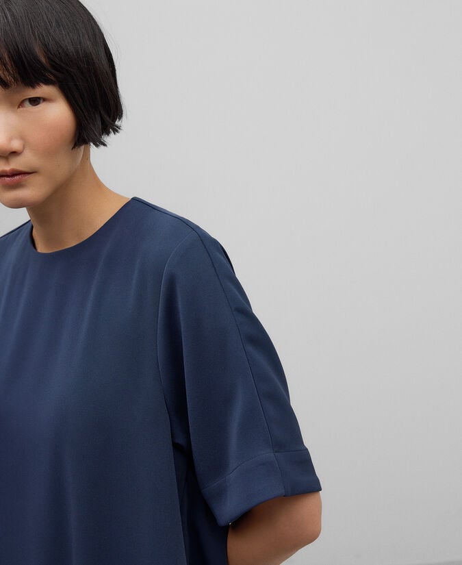 Adolfo dominguez Vestido recto azul mujer En oferta
