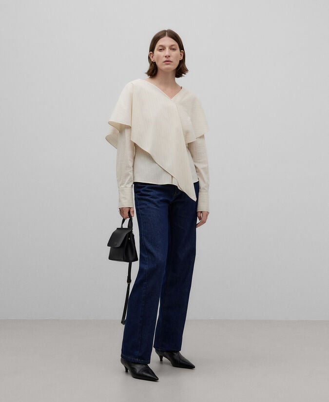 Adolfo dominguez Pantalón denim algodón mujer