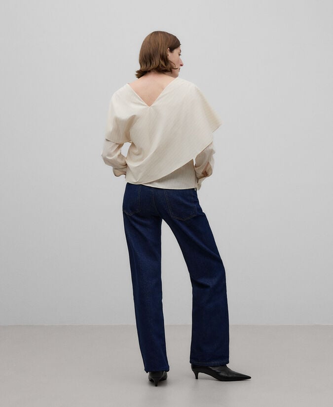 Adolfo dominguez Pantalón denim algodón mujer Rebajas baratas