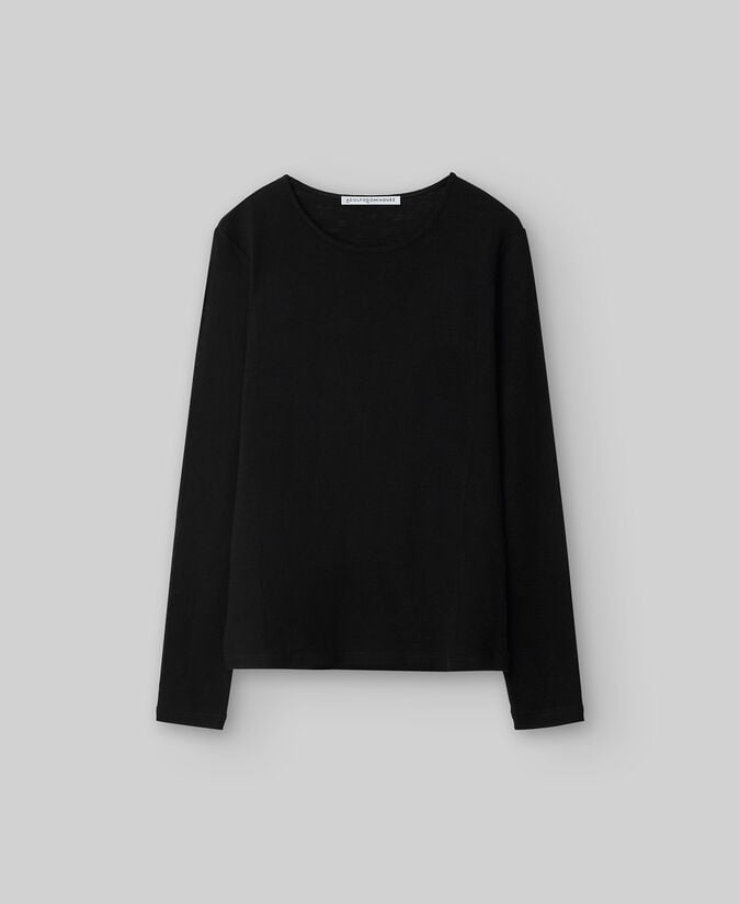 Adolfo dominguez Camiseta manga larga lana merino mujer Ventas relámpago