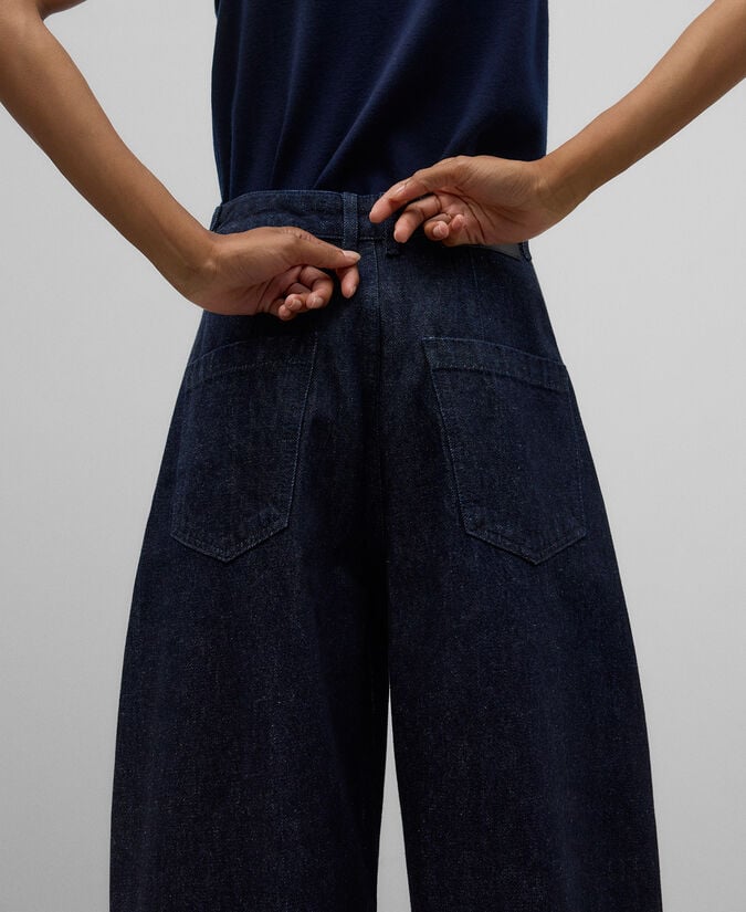 Adolfo dominguez Pantalón banana denim algodón mujer Descuento