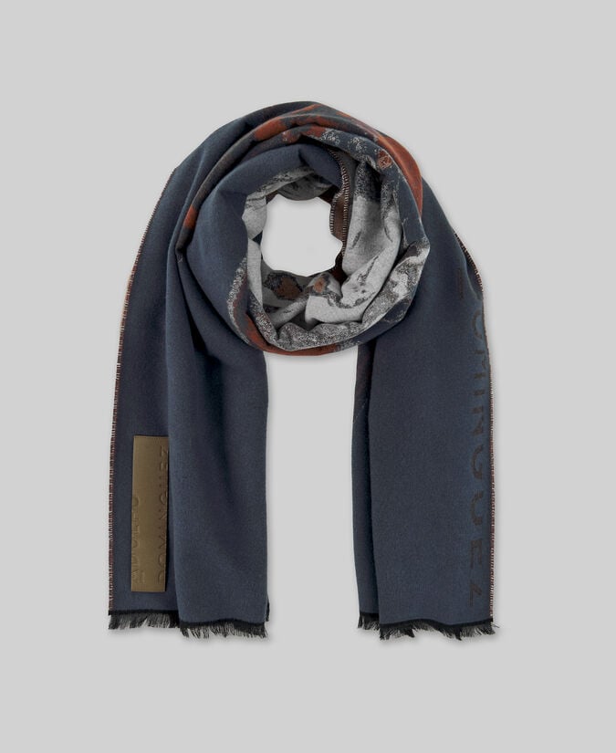 Adolfo dominguez Bufanda jacquard estampada mujer Oferta especial