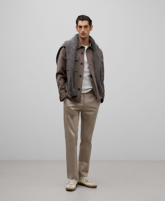 Adolfo dominguez Pantalón chino microtextura hombre Solo queda un día