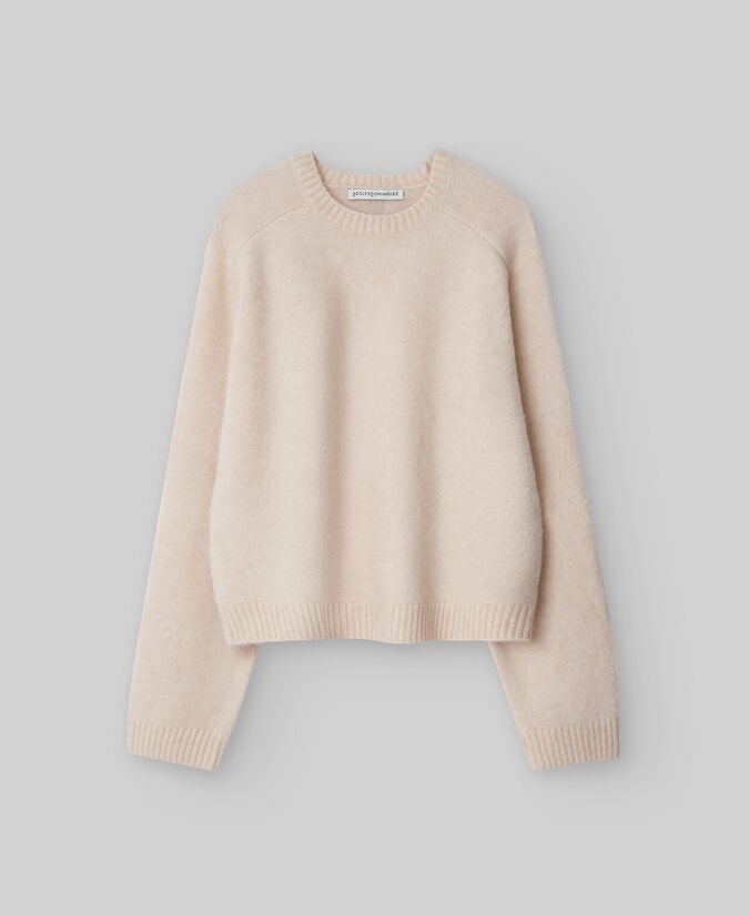 Adolfo dominguez Jersey corto punto con alpaca mujer Ofertas especiales