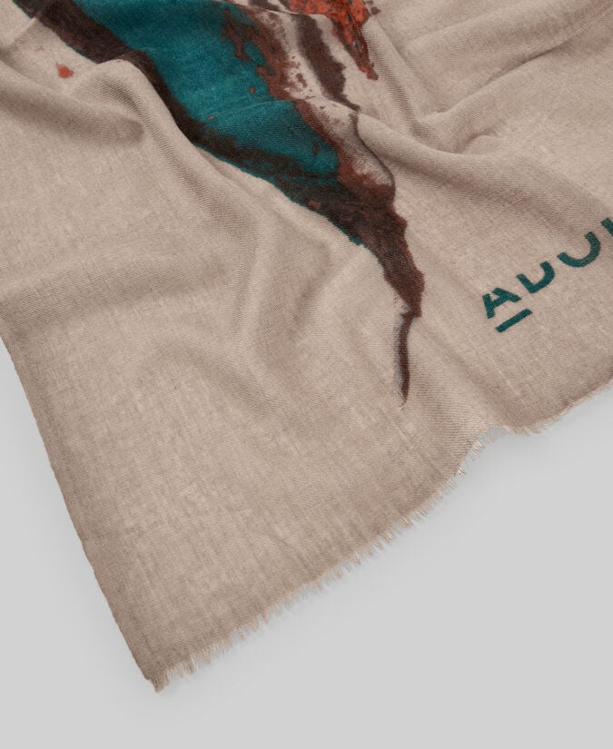 Adolfo dominguez Chal estampado lana merino mujer Ofertas