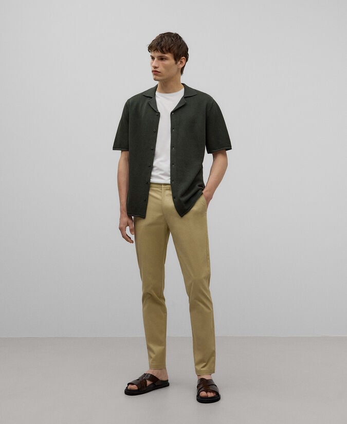Adolfo dominguez Pantalón chino algodón slim fit hombre