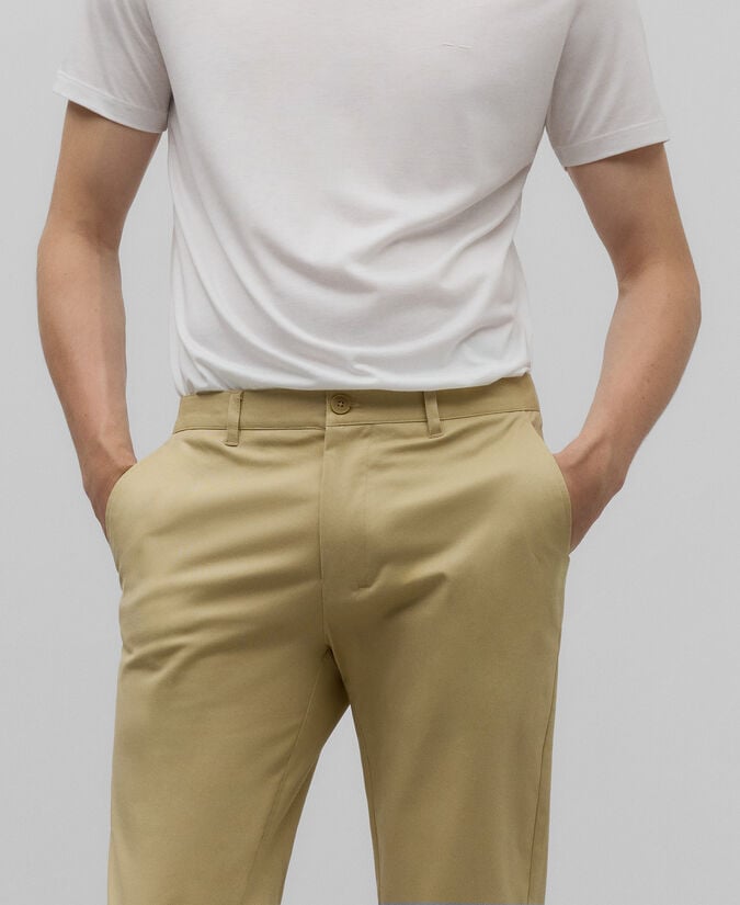 Adolfo dominguez Pantalón chino algodón slim fit hombre Rebajas top