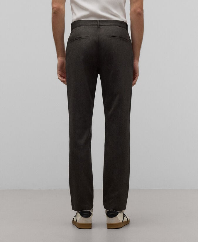 Adolfo dominguez Pantalón chino microtextura hombre Ofertas especiales