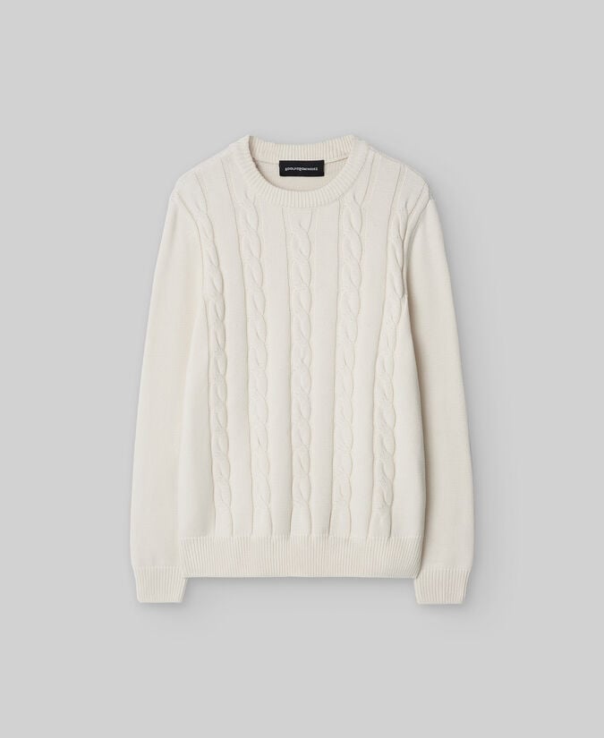 Adolfo dominguez Jersey punto trenzado hombre Oferta especial de fábrica