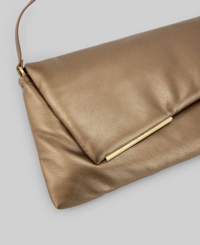 Adolfo dominguez Bolso acolchado solapa asimétrica mujer Oferta exclusiva