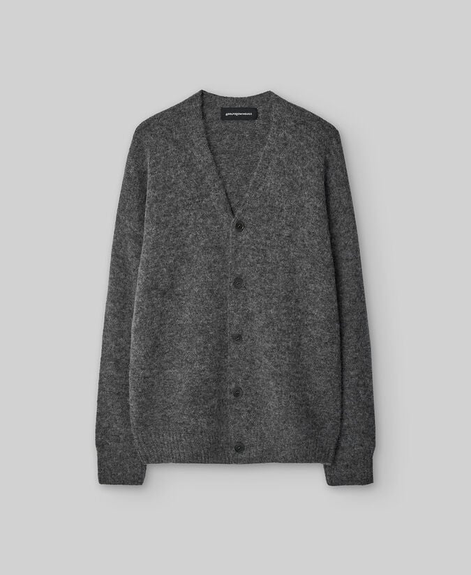 Adolfo dominguez Cárdigan punto con alpaca hombre Gran oferta