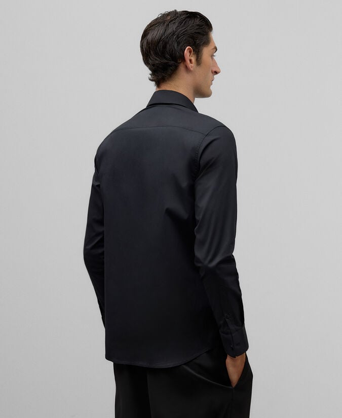 Adolfo dominguez Camisa algodón negra hombre Rebajas baratas