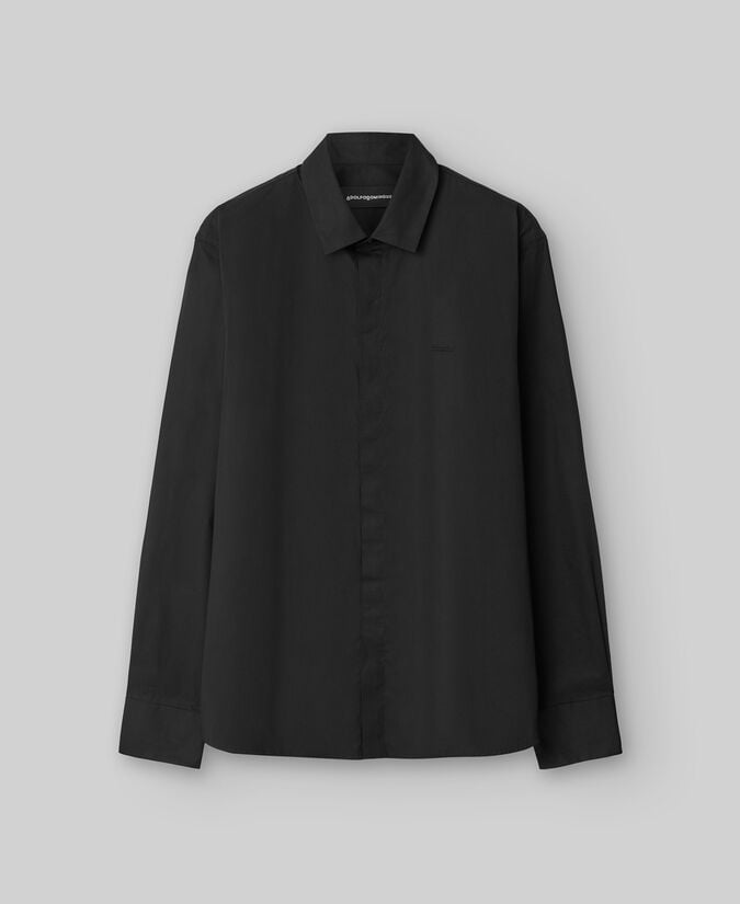 Adolfo dominguez Camisa algodón negra hombre Rebajas baratas