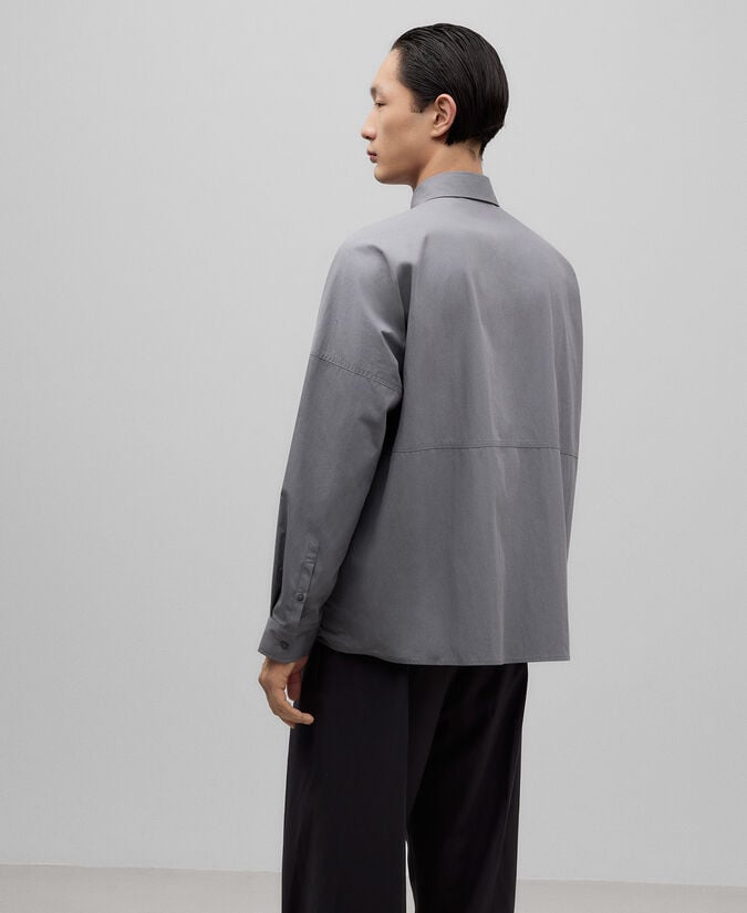 Adolfo dominguez Camisa gris marengo hombre Última moda