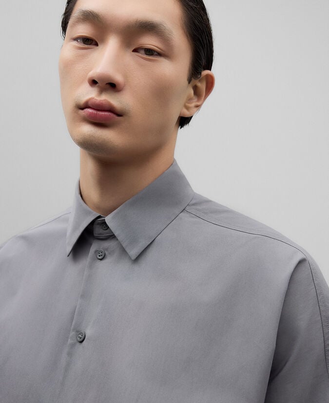 Adolfo dominguez Camisa gris marengo hombre Última moda