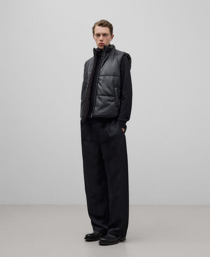 Adolfo dominguez Chaleco reversible Piel No Piel hombre
