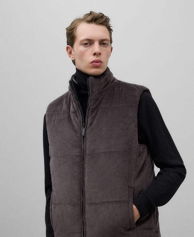 Adolfo dominguez Chaleco reversible Piel No Piel hombre Descuento por venta flash