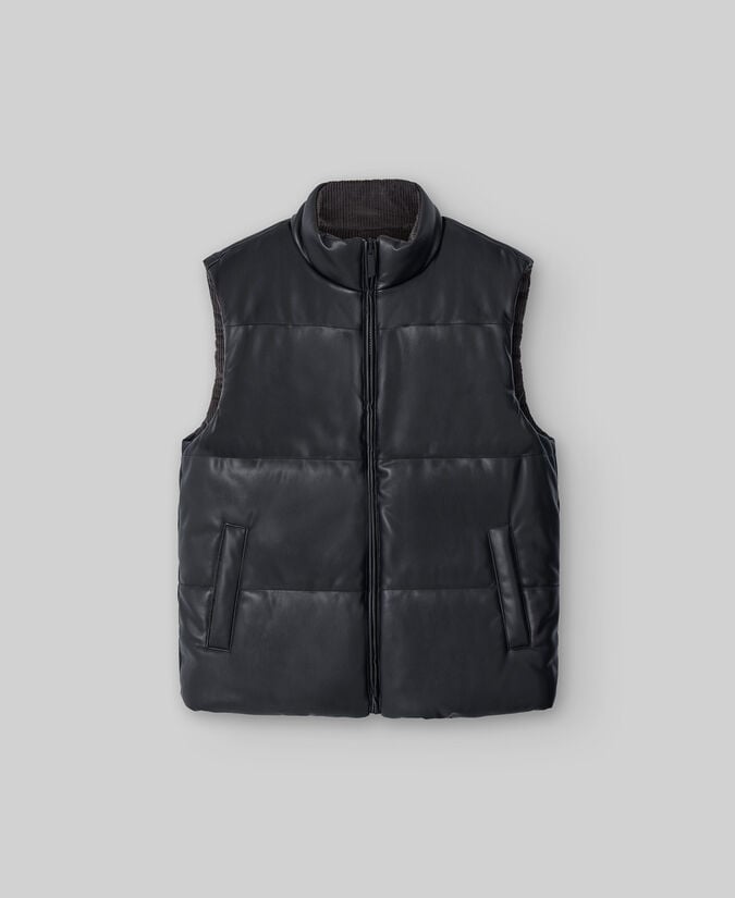 Adolfo dominguez Chaleco reversible Piel No Piel hombre Descuento por venta flash