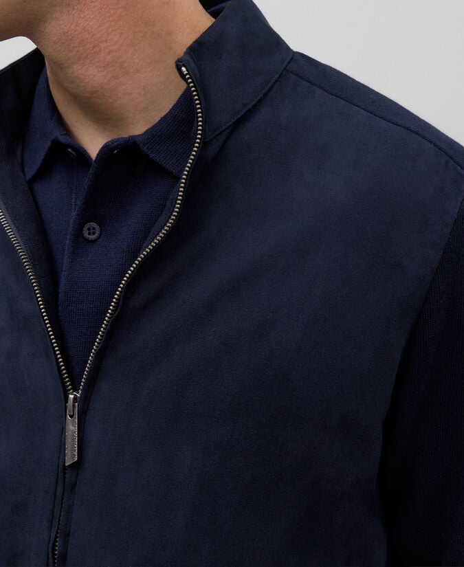 Adolfo dominguez Cárdigan punto y antelina hombre Ofertas especiales