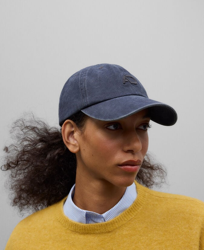 Adolfo dominguez Gorra en denim de algodón azul mujer Oferta exclusiva