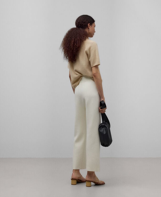Adolfo dominguez Pantalón punto crudo mujer Outlet