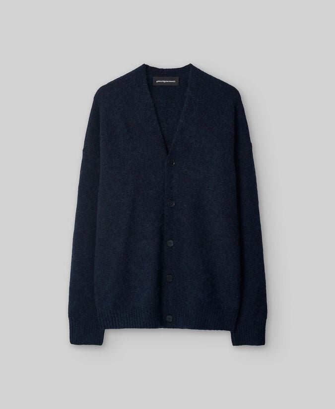 Adolfo dominguez Cárdigan punto con alpaca hombre Oferta especial