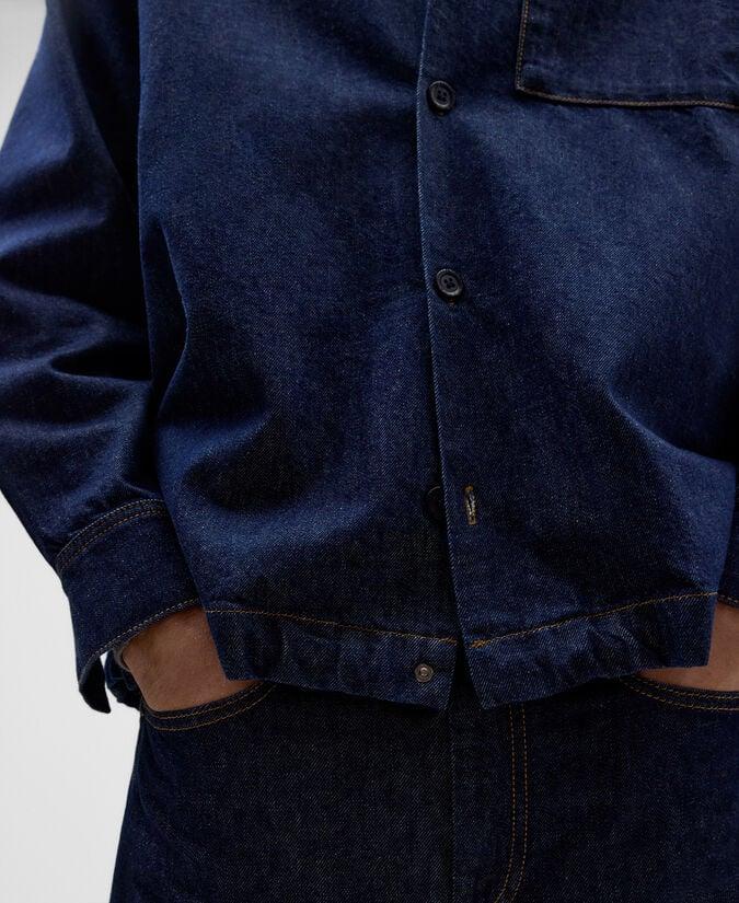 Adolfo dominguez Sobrecamisa denim hombre azul marino ÚLTIMAS EDICIONES
